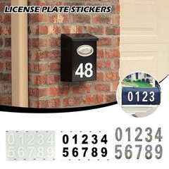 3Pcs Nanofilm License Plate Number Sticker Reflective Invisible Digital Sticker