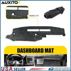 For Chevy K1500 K2500 K3500 1988-1994 Gray Black Dashboard Cover Mat Dash Mat