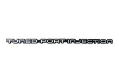 Camaro 82-92 “Tuned Port Injection” Rear Bumper Emblem, Silver, New Reproduction