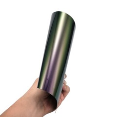 Chameleon Green to Purple Car Vinyl Wrap Sparking Diamond Glitter Car Body Film