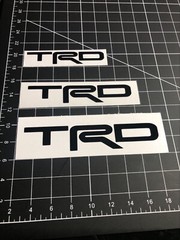 TRD Vinyl Decal for Toyota Truck Tacoma Tundra 4runner Camry Rav4 Window Sticker