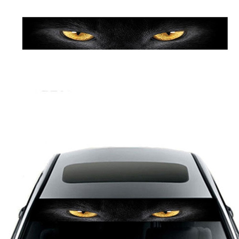 Car Eye Leopard Sticker Decal Graphics Sunshade Decor For Front Rear Windshield