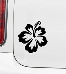 Hibiscus Tropical Flower Car Window Vinyl Decal Graphic Bumper Sticker NEW