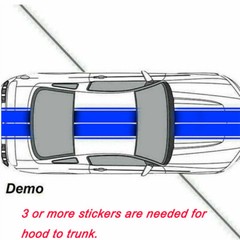 78″ Hood Roof Rally Racing Stripe Decal Stickers For Ford Mustang Chevy Camaro