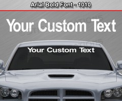 #1010 Custom Text Letters Personalized Decal Sticker Vinyl Windshield Window Car