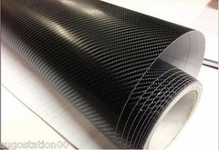 4D GLOSSY Carbon Fiber Vinyl Wrap DIY Sticker Decal Film 4ftx5ft Air Bubble Free