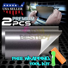 PET Pearl Metallic Vinyl Wrap For Chevy Bowtie Emblem Overlay Film Decal Sticker
