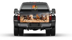 Horses Running Galloping Tailgate Wrap Vinyl Graphic Decal Sticker Trucks Camper