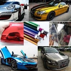 Entire Car Wrap Flexible Metallic Mirror Chrome Vinyl Reflective Film Sticker US