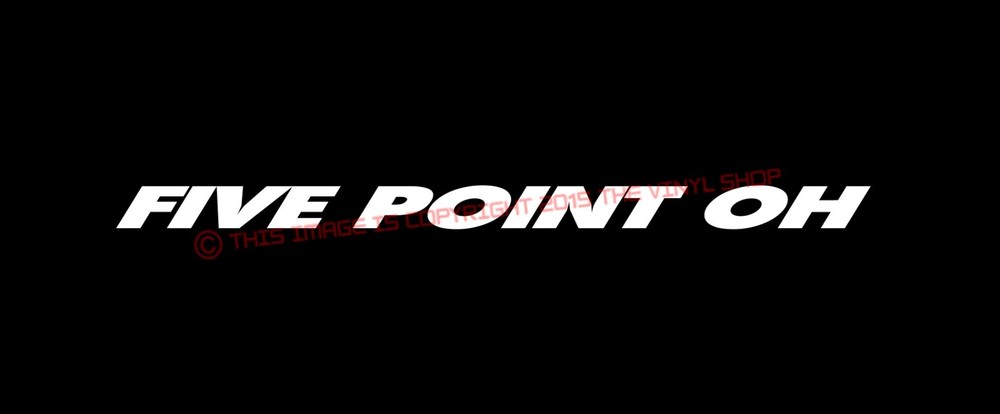 Five Point Oh Coyote 5.0 Mustang Hot Rod, Race, NHRA, Rat Rod decal sticker
