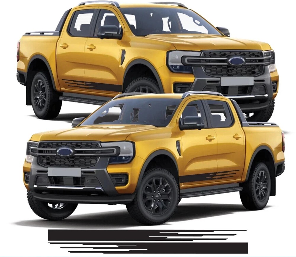 Fits Mitsubishi Triton Side Stripes Graphics Any Year Decals Stickers x2 1