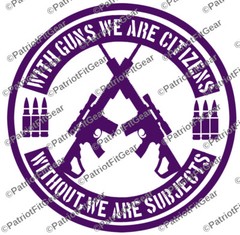 With Guns We Are Citizens,Gun Rights,Molon Labe,We The People,Custom Vinyl Decal