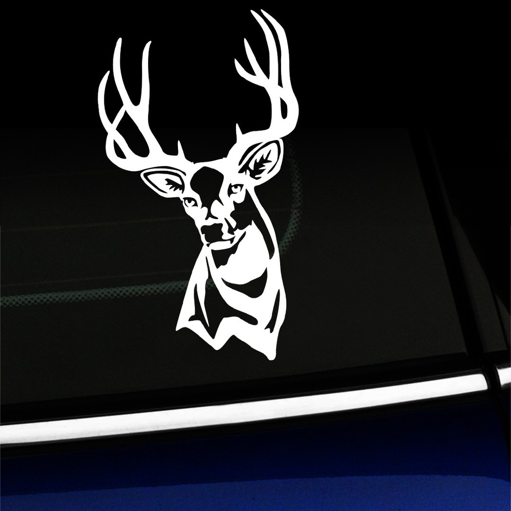 Mule Deer Buck – Sticker Decal – You choose color!