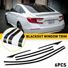 Chrome Delete Blackout Overlay for 2018-22 Honda Accord Sedan Window Trim Y
