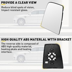 1/2Set Right Left Passenger Upper Mirror Glass for Ford 15-22 Transit T150 250 3