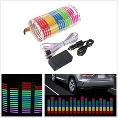 DC12V Multicolor Car SUV Music Rhythm LED Flash Light Lamp Sticker Lamps 45X11cm