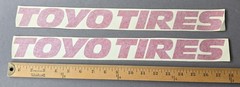 Vinyl Decal “Toyo Tires” 21 X 1-5/8 Inches Red JDM Car Show
