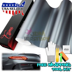 ESSMO PET Matte Metallic Ghost Gray Blue Car Vehicle Vinyl Wrap Decal Sticker