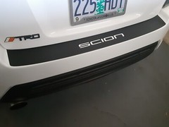 2014-16 Scion tC Rear Bumper Pre-Cut Vinyl Sticker Carbon Fiber Wrap Overlay