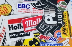 Lot of 35+ Classic & Various Racing Decals Stickers NHRA ManCave Tool Box