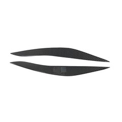 Carbon Fiber Headlight Eyebrow Eyelids Cover Trim For BMW 5 Series F10 2011-2016