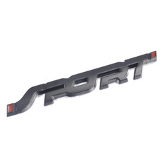 Car Accessories Sticker Styling Metal 3D Chrome Black Auto Car Trunk Racing Spor