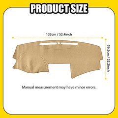Black Gray Beige Dashboard Mat Cover Pad For Toyota Camry 2007-2011 Non-Slip