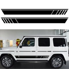 DIY Stripes Decals Body Side Graphics Stickers Trim Waterproof For Car Off-road