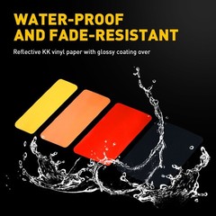 13 Classic Retro Inch Four-Wave Style Stripe Sticker Decal For Toyota RAV4 Lexus