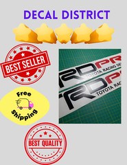 TRD PRO Bed Decals Stickers, Fits Toyota Tacoma, Tundra, 4Runner, Tundra (2) 22″