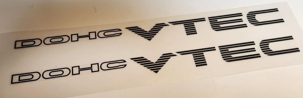 PAIR DOHC VTEC Decals Stickers – fits Honda Civic SI Accord & Others TOP QUALITY