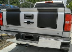 Rally Stripe Fits: 2013 2014 2015 Chevrolet Silverado Graphics Decal on 3M Film