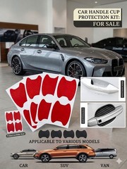 4PCS car Sticker Carbon Fiber Anti-Scratches for Door Protector Most Car Handles
