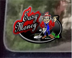 ProSticker 506 (One) 4″ Easy Money Decal Sticker Metal Detecting