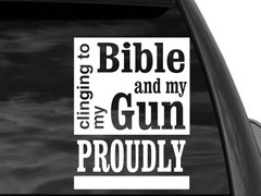 FGD Second Amendment Pro Gun and Bible Decal 12″ x 9″