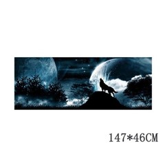 Wolf Howling Moon Sky Car Sticker Truck Pickup SUV Rear Window Decal Decoration
