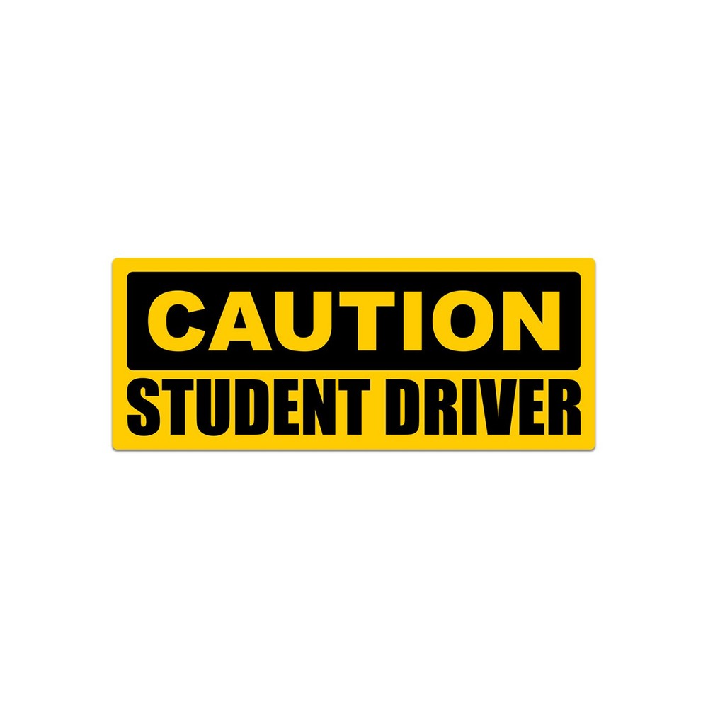 Caution Student Driver Sticker Decal