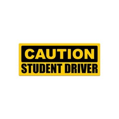 Caution Student Driver Sticker Decal