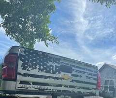 American Flag Decal Wrap – Large Patriotic Vinyl Sticker for Car, Truck, SUV