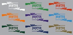 Gun Hunter Hunting Deer Buck Rifle Car Truck Window Vinyl Decal Sticker