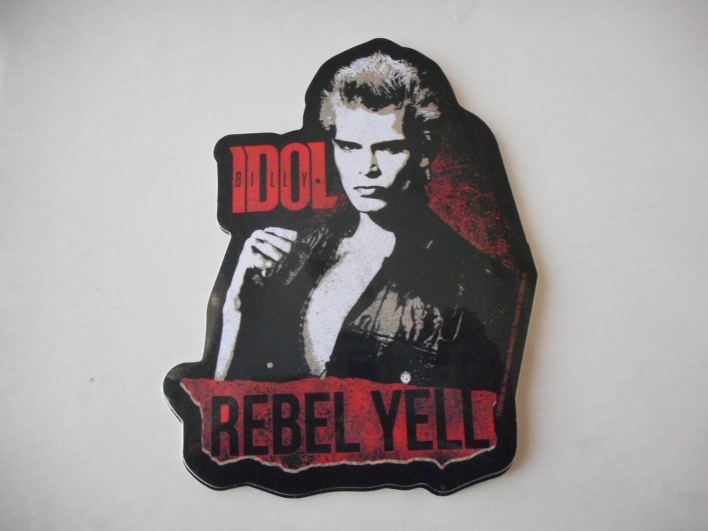BILLY IDOL – Vinyl sticker – Rebel Yell – 5″ X 4″