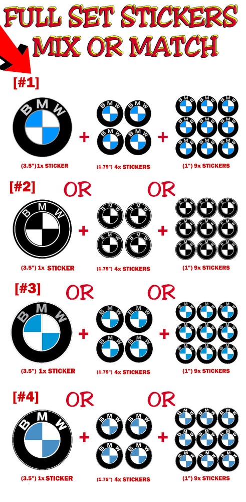 BMW M Sticker M2 M3 M4 M5 M6 Stickers
