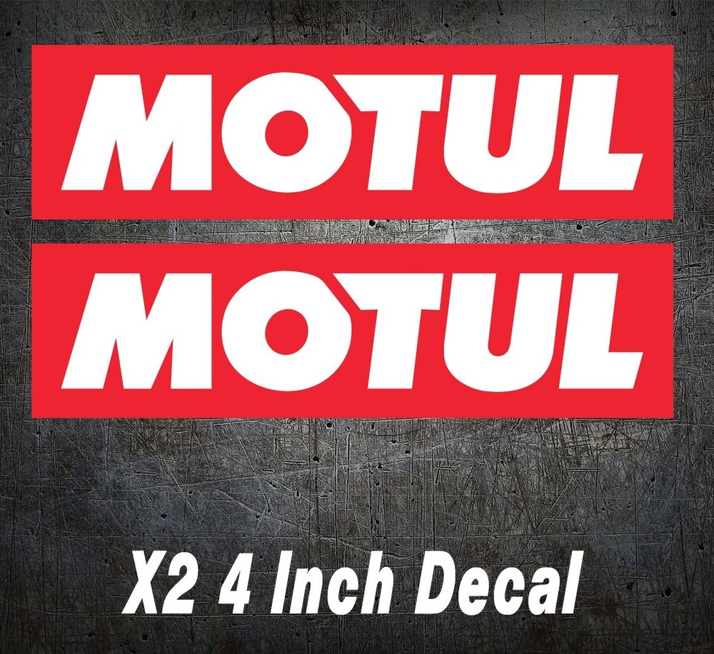 X2 MOTUL OIL DECAL STICKER WINDOW TRUCK CAR VEHICLE USA MADE FITS STI SUBARU EVO