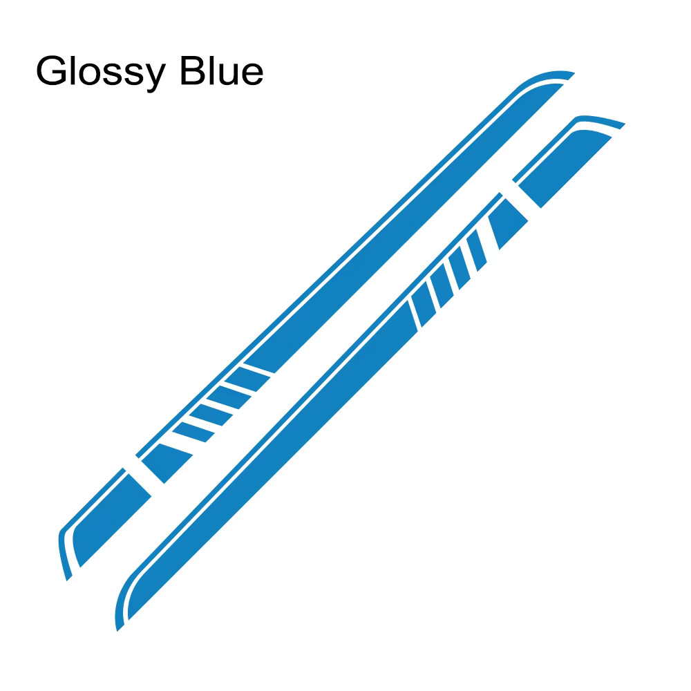 2pcs Car Stickers Universal Vinyl Stripes Graphics Sporty 270x16cm