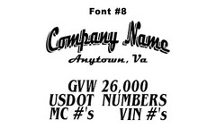Cbcdecals- Custom Truck Door Lettering Business Name Truck Door Lettering