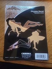 Chroma Auto Art Classic Emblemz – Chrome Angel Devil Ladies Emblem Sticker Decal