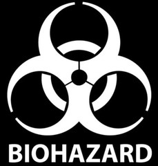 Biohazard Vinyl Decal Sticker you choose size and color
