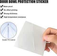 Self-Adhesive Carbon Fiber Door Handle Cup Stickers – 4pcs for Most Cars