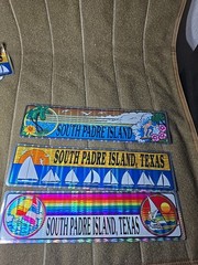 South Padre Island Texas Souvenir Car Bumper Sticker Lot Of 3