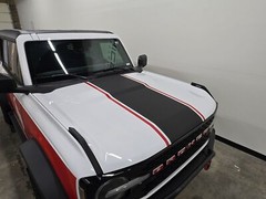 Fits 2021-2025 Ford Bronco Hood With Pin Graphics – Full Size Bronco vinyl decal